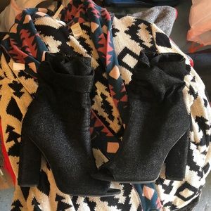 Open toe cute booties